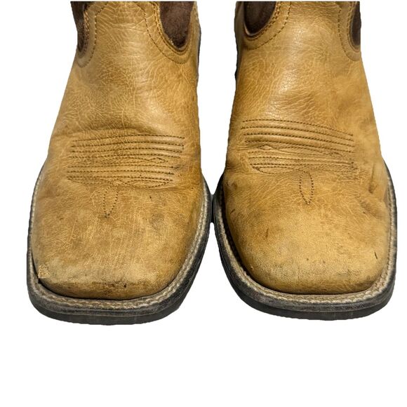Ariat Men's Sport Pardner Matte Tan Brown Square Toe Cowboy Boots Size 7.5 - Picture 7 of 10